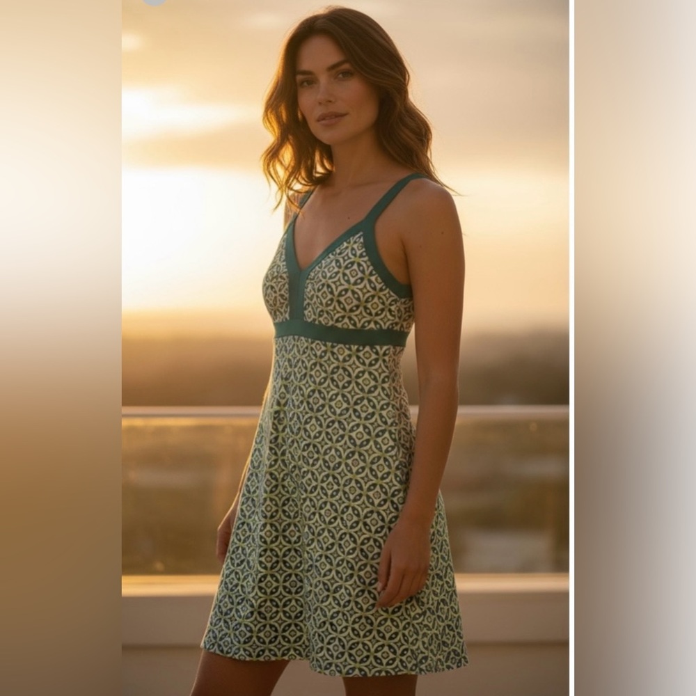 Patagonia® Wayward: Teal Green Minette Dress Size Large